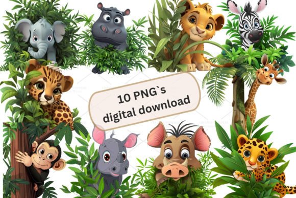 Download Jungle Animal Clipart, PNG 3S-3 - Jungle animal Collection
