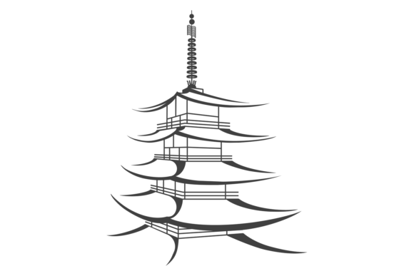 Download Linear Pagoda Icon. Asian Tourism Travel - Travel Collection