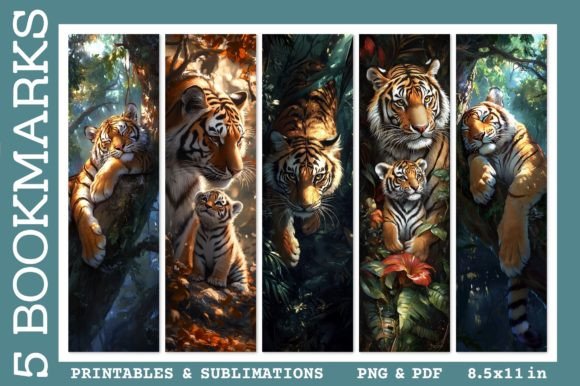 Download Tiger Baby Jungle Animals Bookmarks PNG - Jungle animal Collection