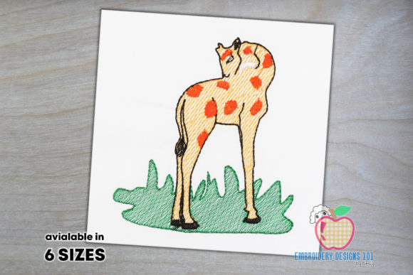 Download Baby Giraffe Standing Quick Stitch - Quick stitch Collection